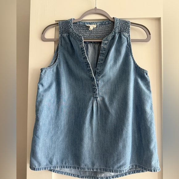 Joie Chambray Top - Picture 1 of 6